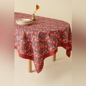 Strawberry Pattern Crochet Tablecloth 🍓